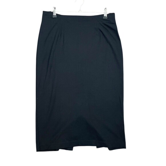 Eileen Fisher Dresses & Skirts - Eileen Fisher Pencil Skirt Black Size Small Viscose/Nylon Long Back Slit Capsule
